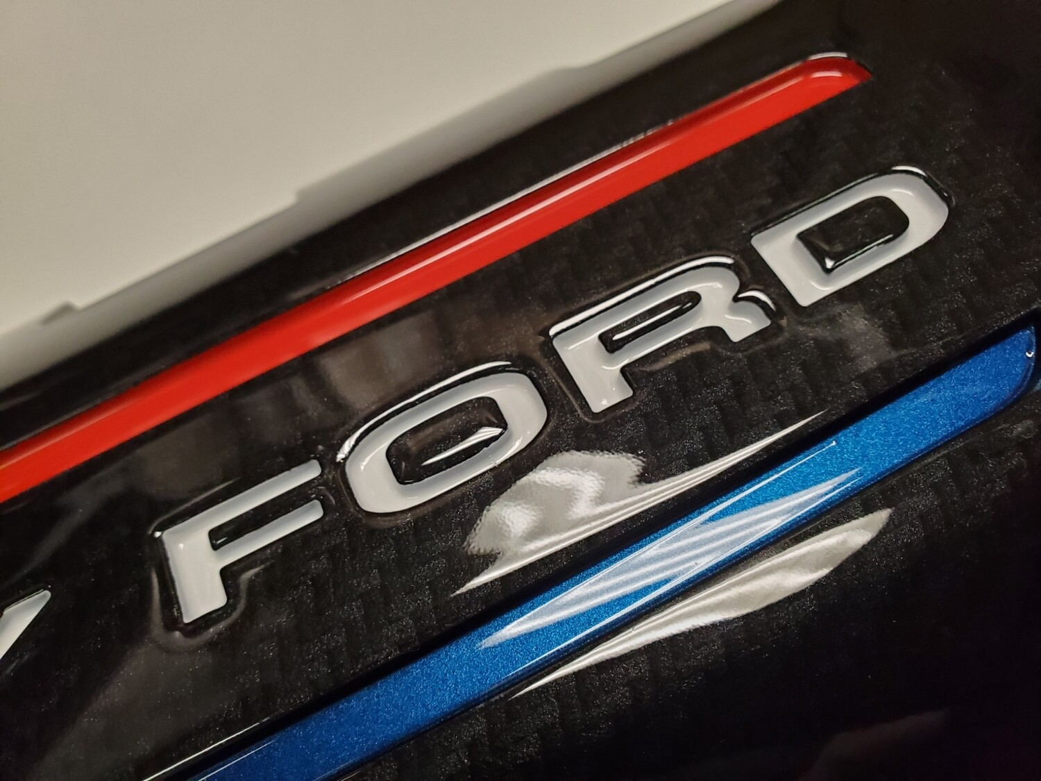 Mustang coil covers Red White & Blue