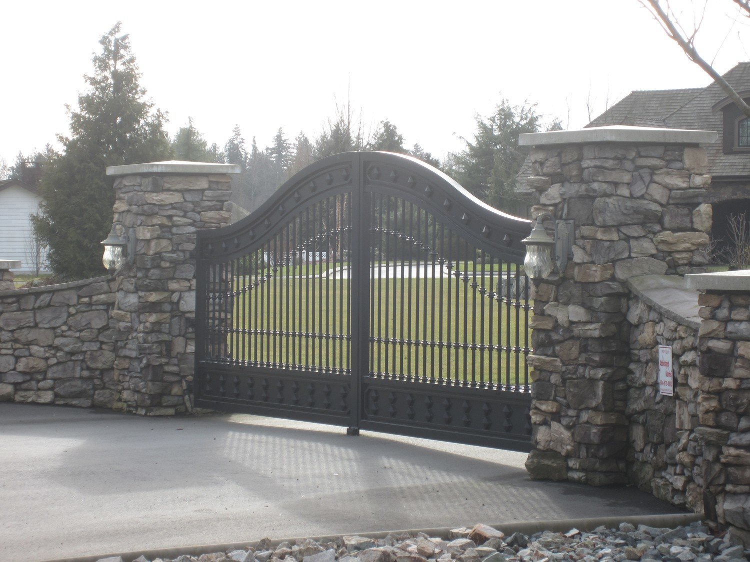 Steel Double Swing Gate Vancouver custom iron gates, Vancouver