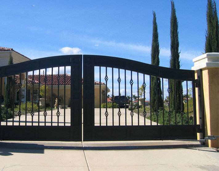 Steel Double Swing Gate Vancouver custom iron gates, Vancouver