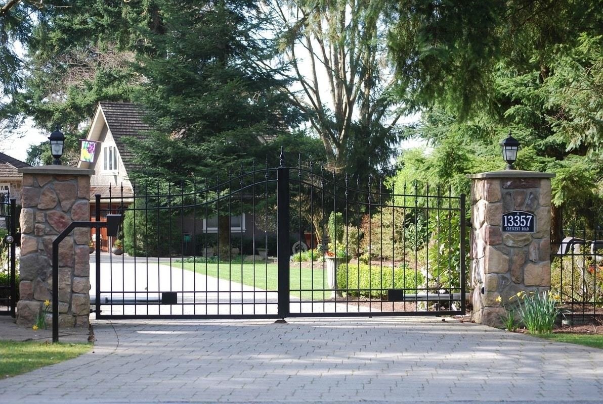 Aluminum Double Swing Gate Vancouver custom iron gates, Vancouver