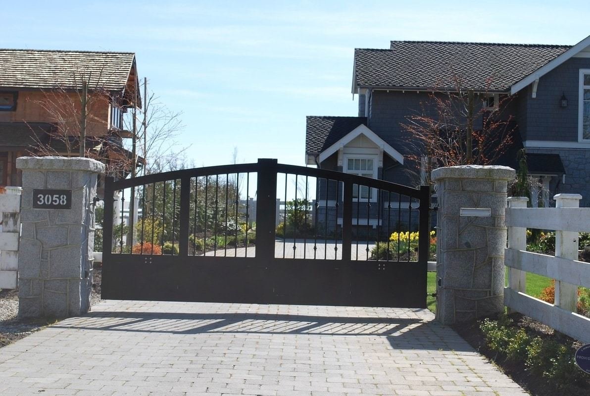 Aluminum Double Swing Gate Vancouver custom iron gates, Vancouver