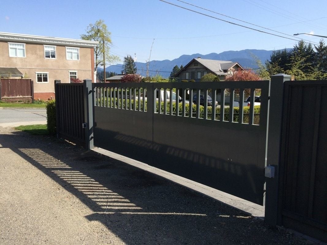 Aluminum Double Swing Gate Vancouver custom iron gates, Vancouver
