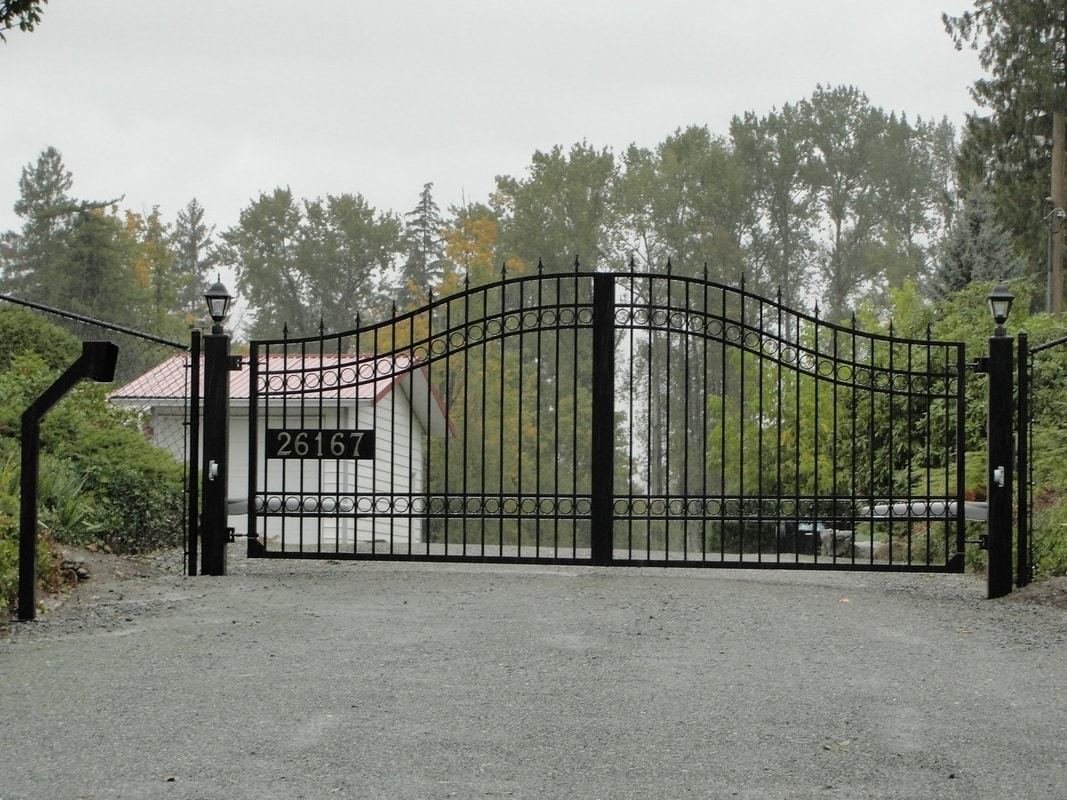 Aluminum Double Swing Gate Vancouver custom iron gates, Vancouver