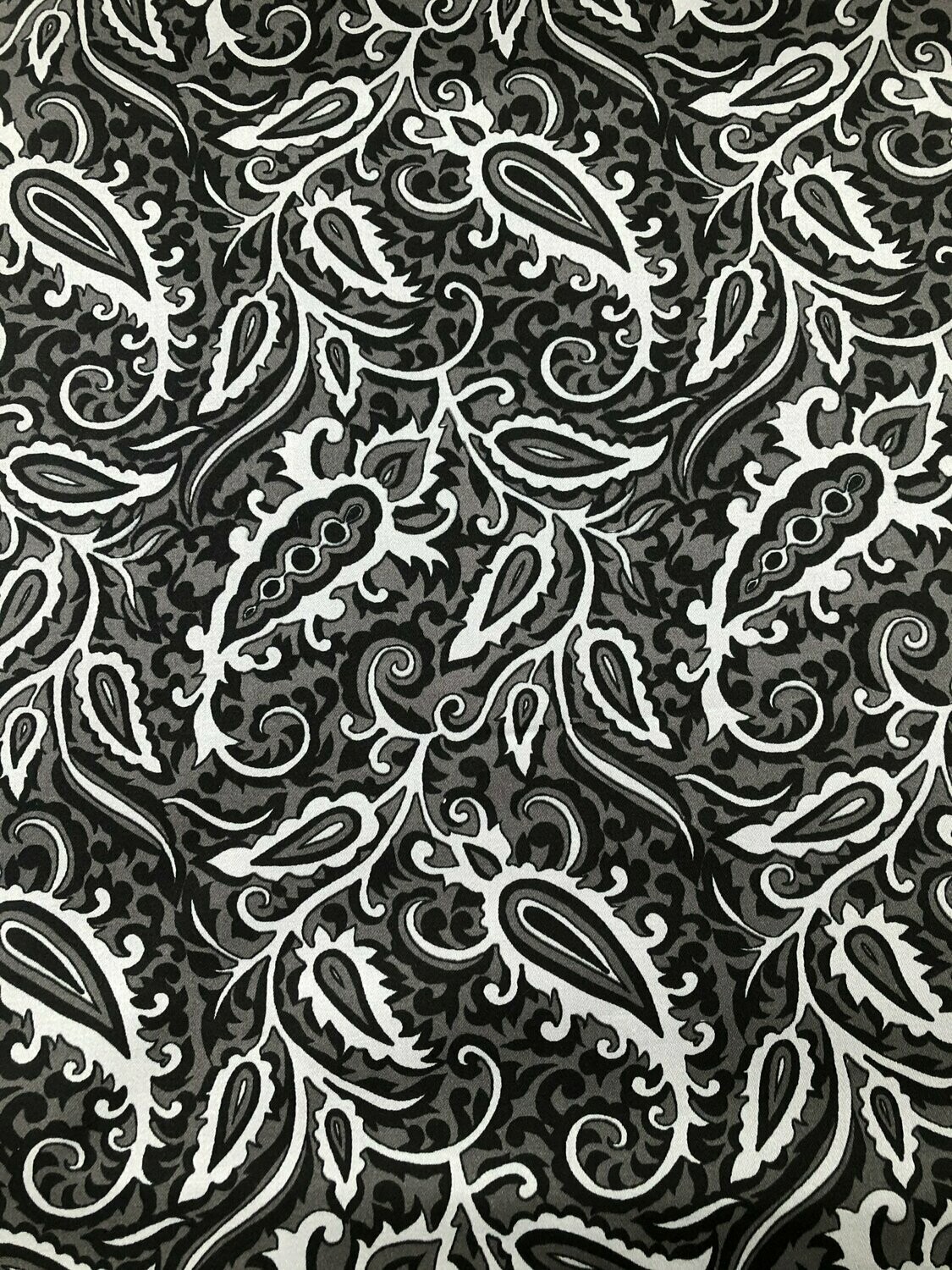 Paisley print stretch cotton