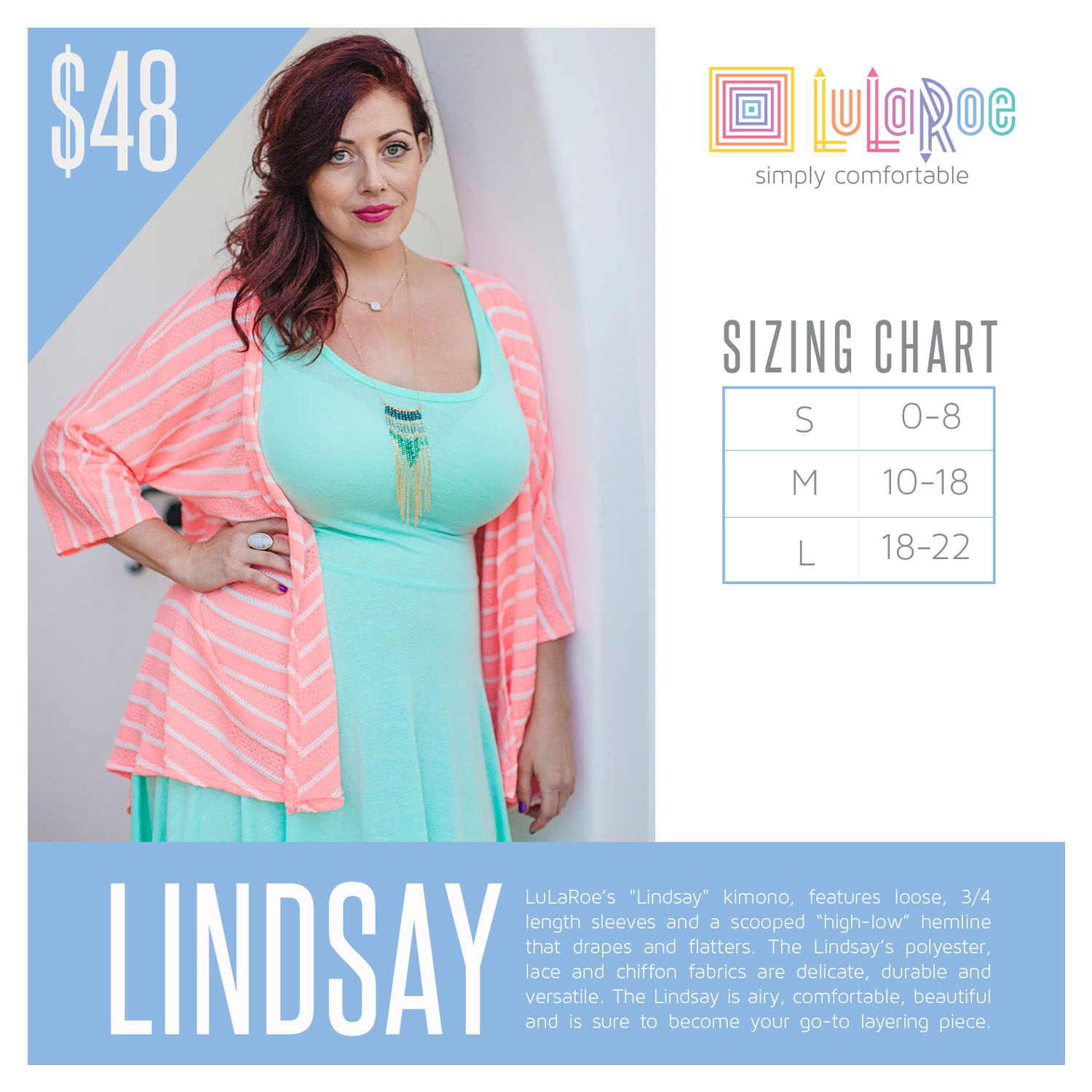 LINDSAY LuLaRoe Kimono