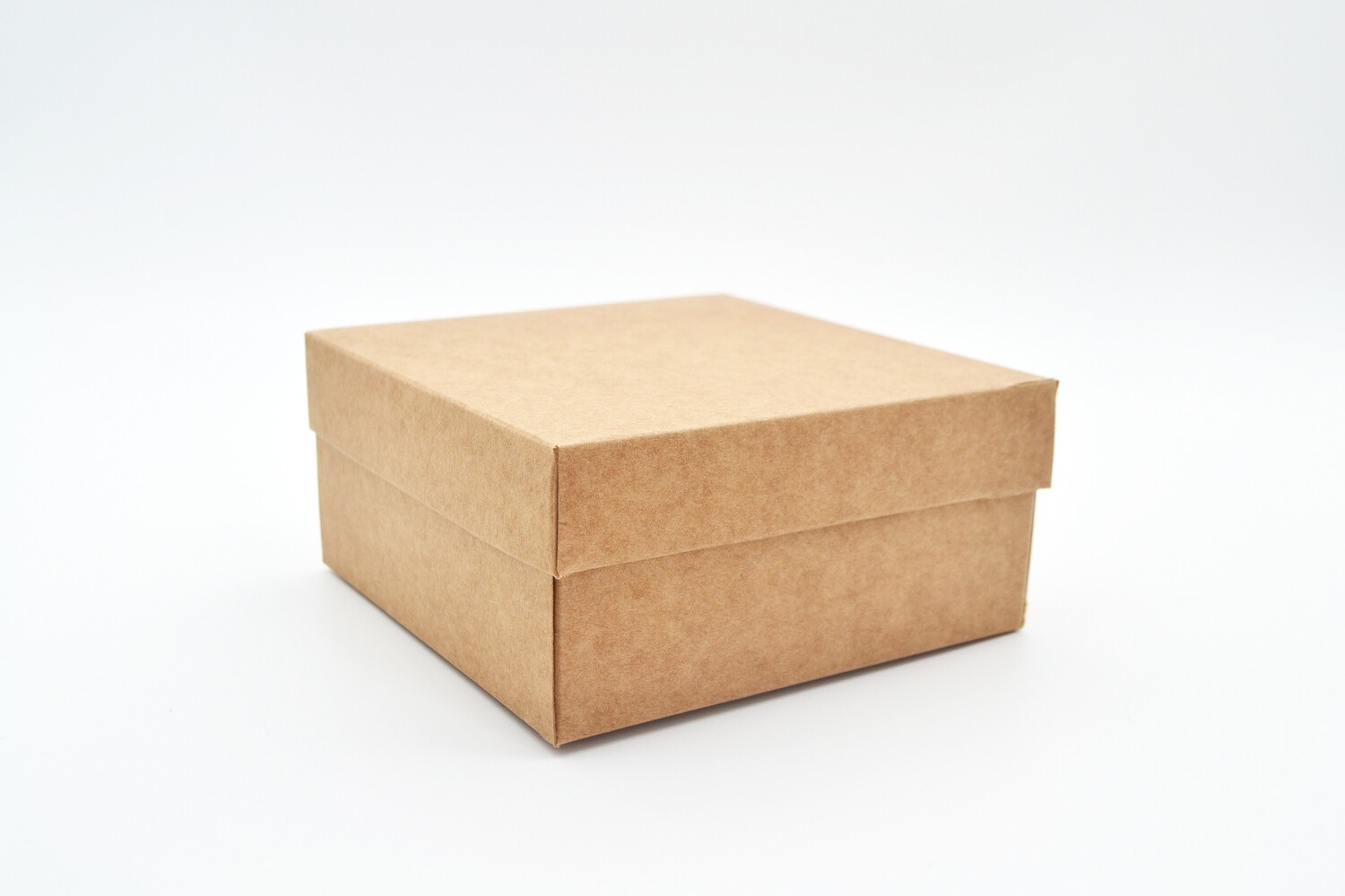 Gift Box Kraft Base + Kraft Lid 125 x 125 x 60 mm Online Store
