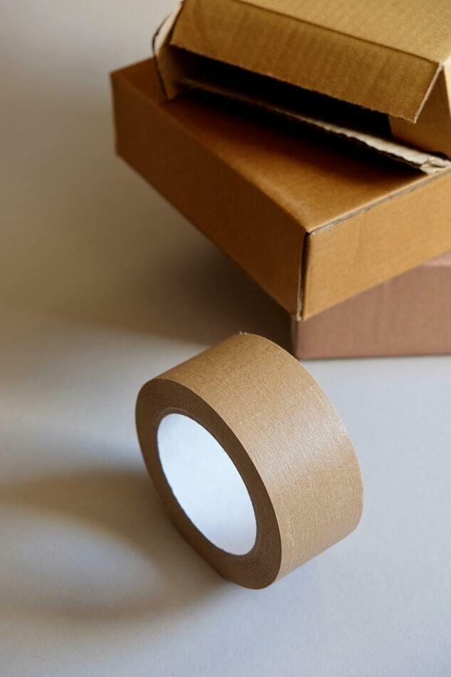 Eco Friendly Paper Tape 48 mm x 50 m Boxes Core Pack Food