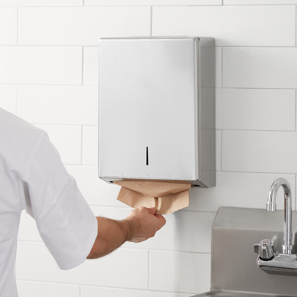 Stainless Steel Folded Paper Towel Dispenser (each) Online Store
