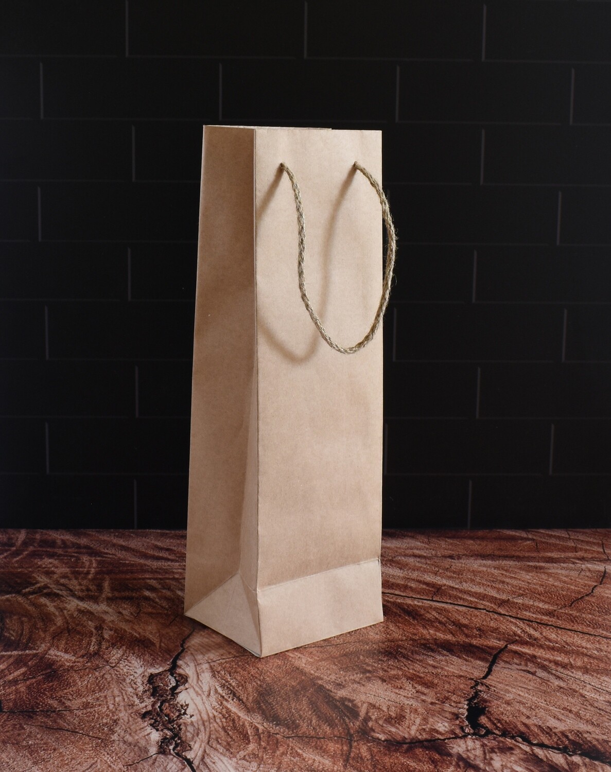 Rope Handle Paper Bag Single Bottle Kraft Online Store Core Pack