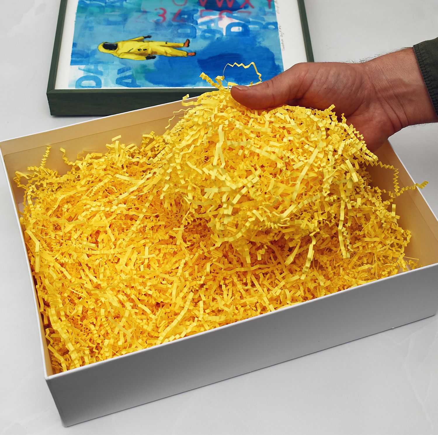 Box filler Crinkle Cut Paper 100g Dark Yellow (ea) Online Store