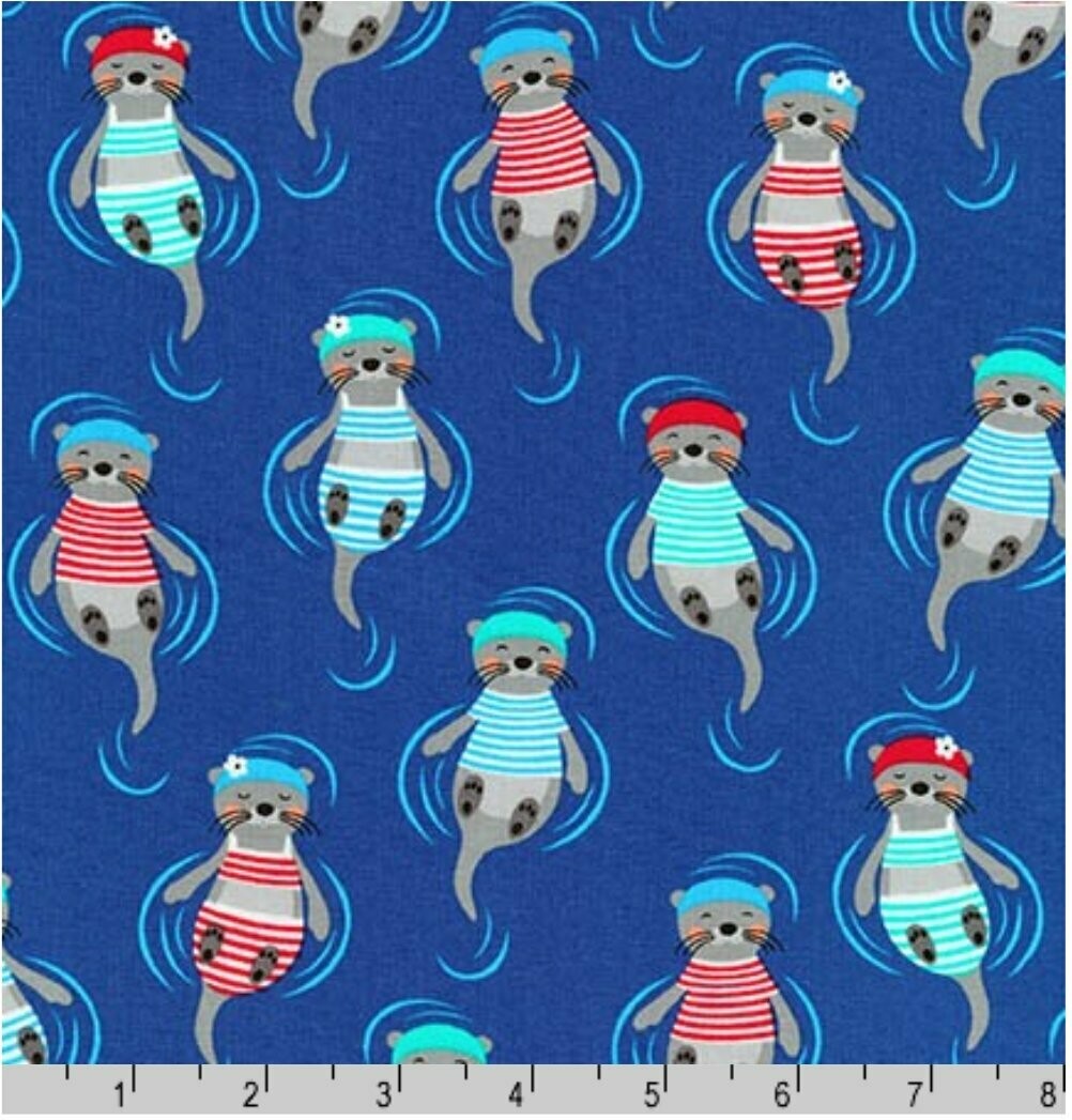 Flippers and Fins Seals on Blue