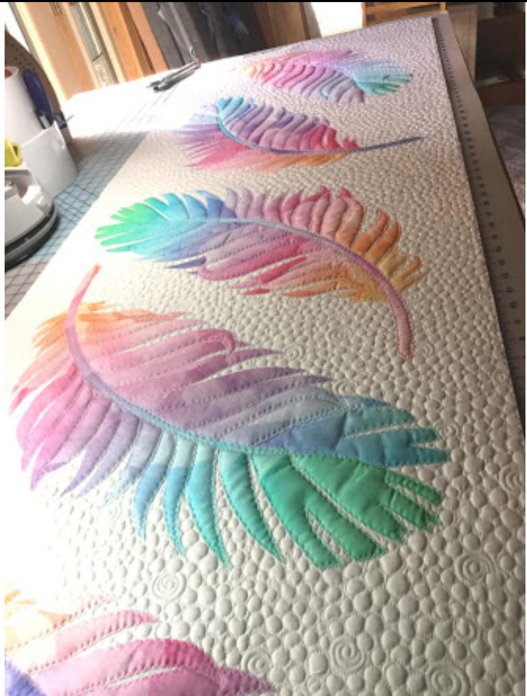 Dream Catcher Bed Runner Quilt Kit using Dream Big Opal panels