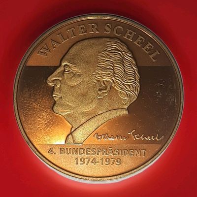Gedenkmedaille - Walter Scheel,