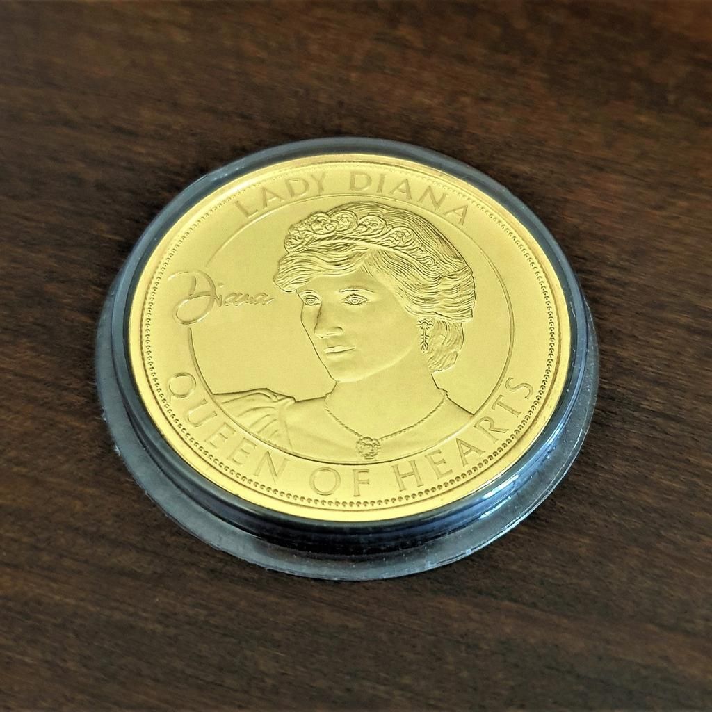 Lady Diana "Queen Of Hearts" 24K-Vergoldung