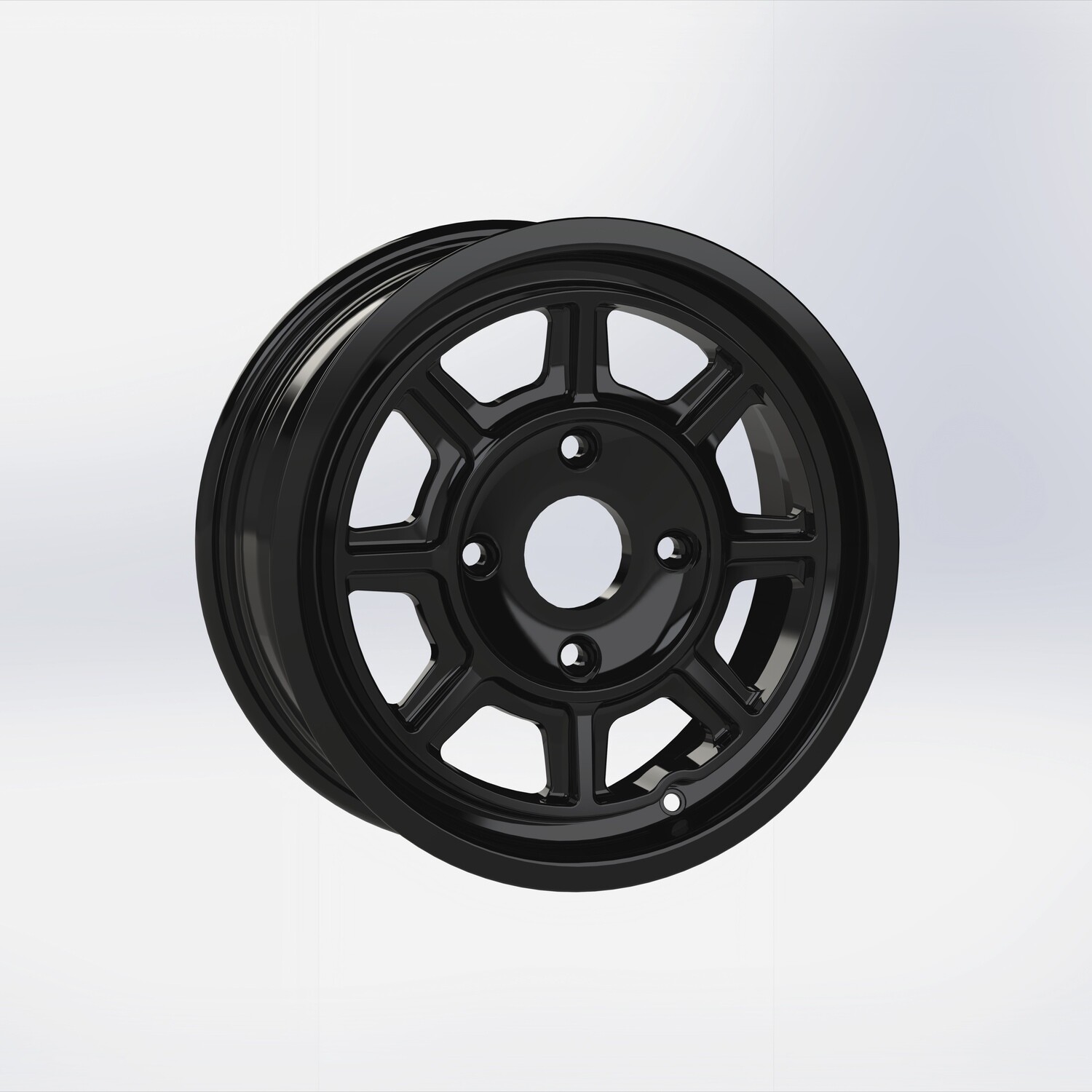 PAG1560/4 15 x 6 “Heart” Satin Black 4 stud Alloy Wheels. Store
