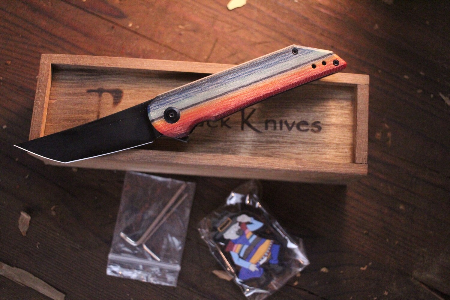 Jake Hoback Knives Radford 3.25" Golding Knife / Mexican Blanket G