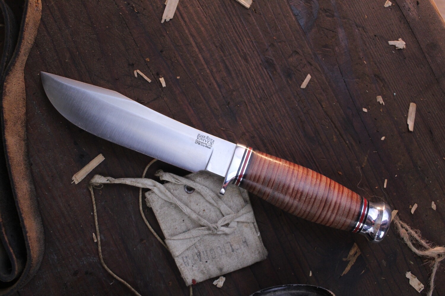 Bark River Knives Special Hunting 5.875” Fixed Blade / Stacked Leather