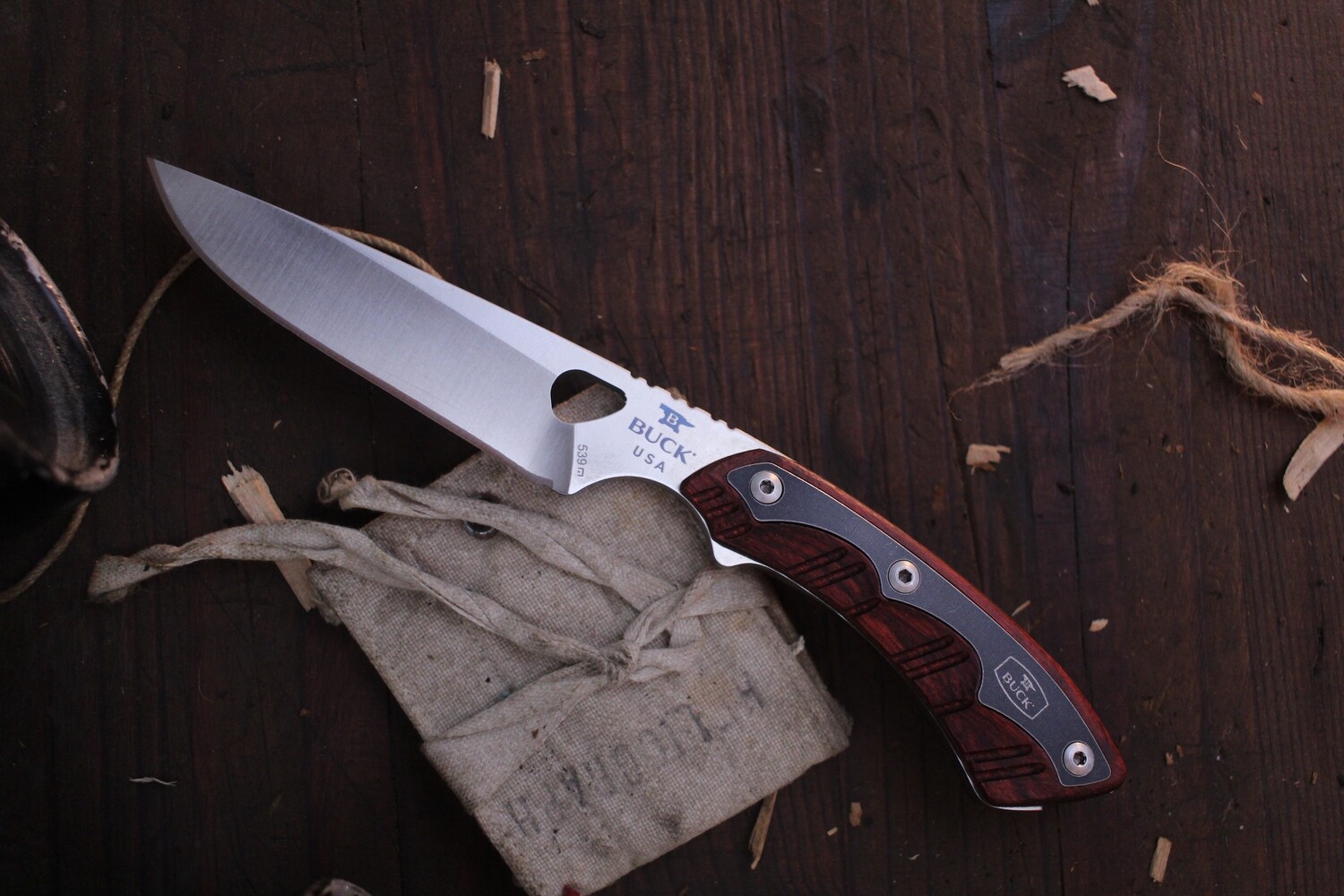 Buck 539 Open Season 4.25" Small Game Knife / Dymondwood / Satin S30V