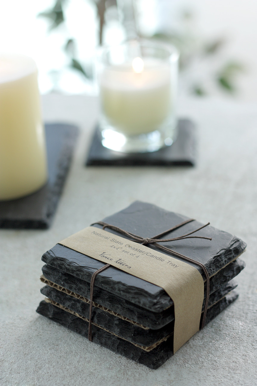 Slate Coasters, Set of 4