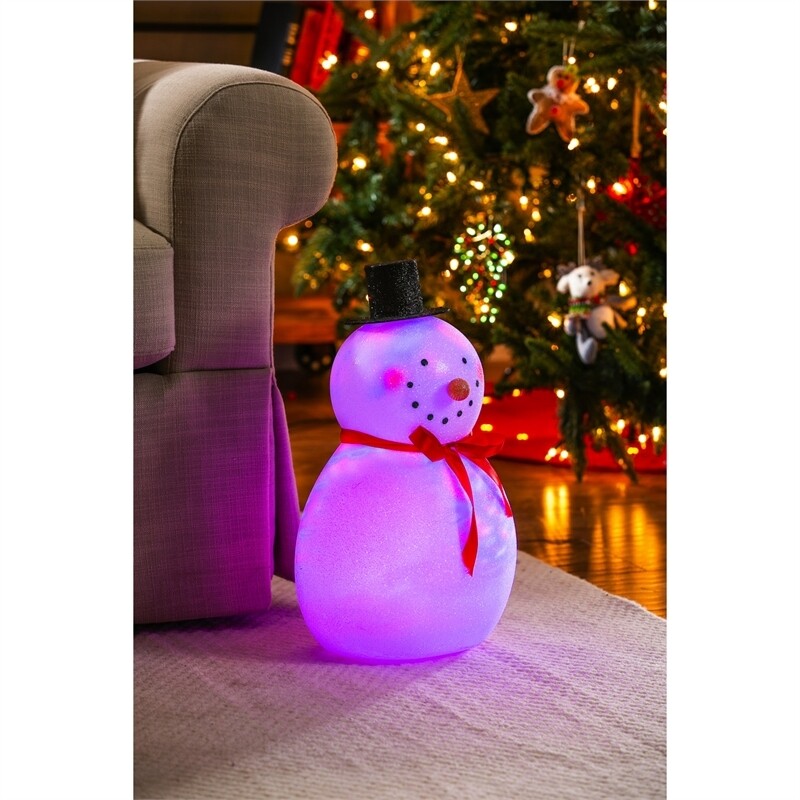 Light Up Acrylic Snowman