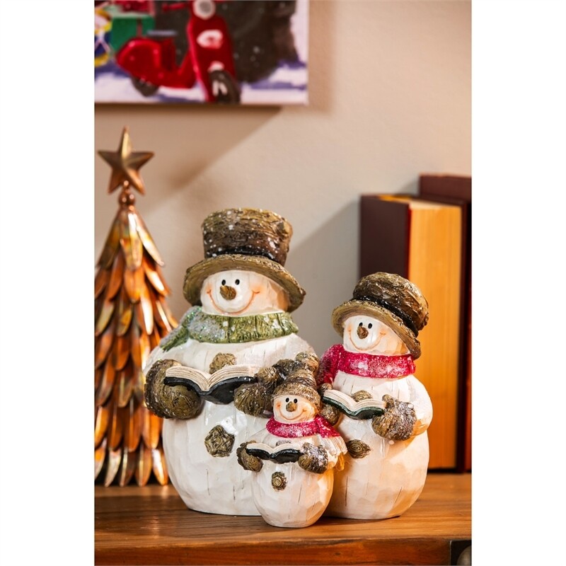 Snowman Family Table Top Decor