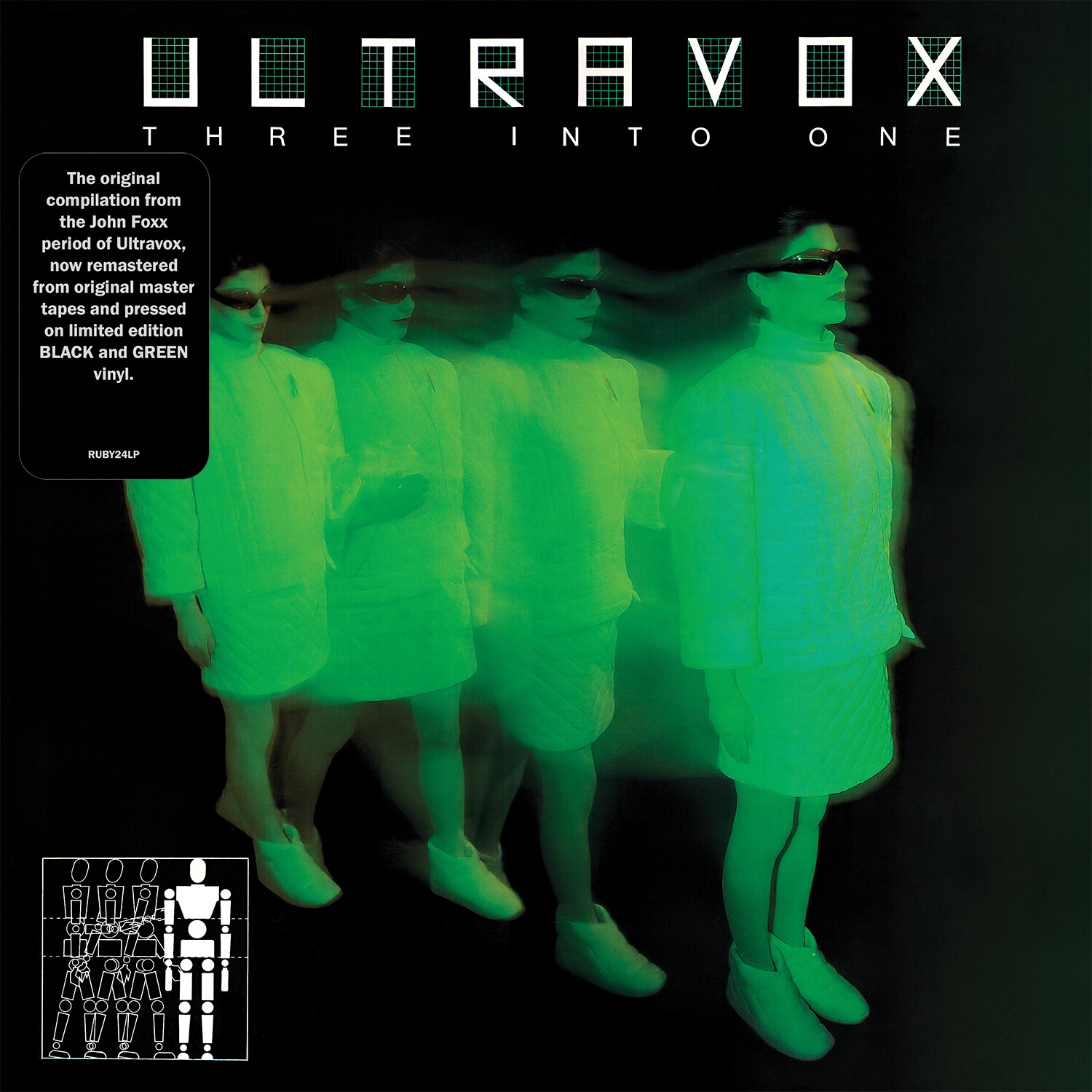 Ultravox / Three Into One LP Green & Black