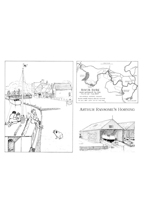 "Arthur Ransome's Horning" Postcard Arthur Ransome Trust Shop For