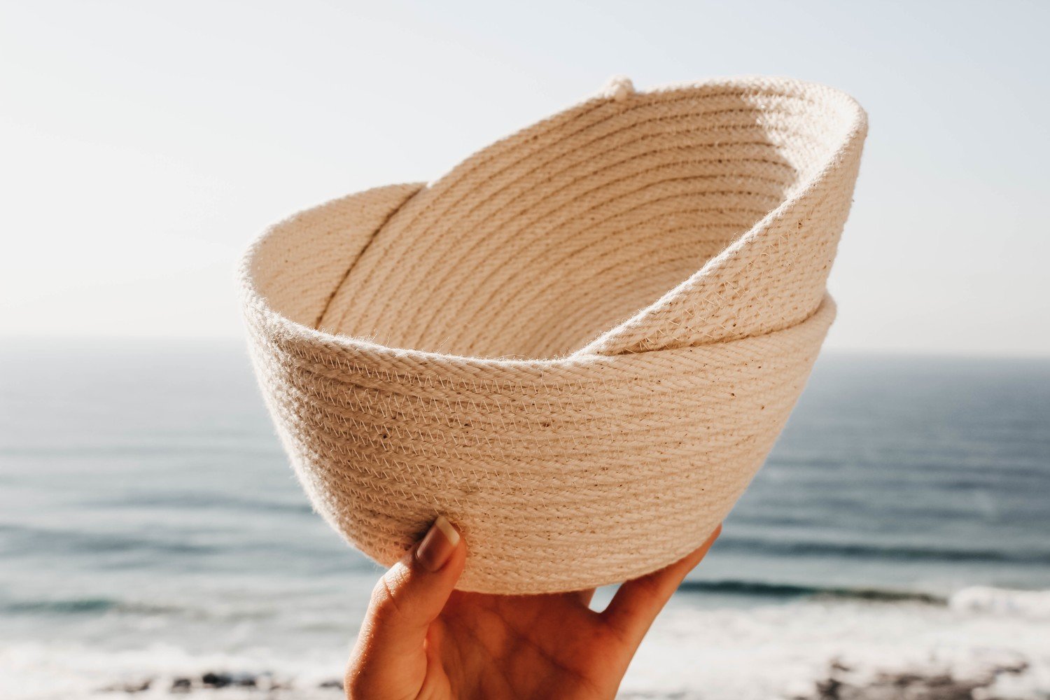 Small Rope Basket Natural