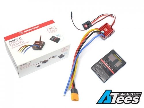 Hobbywing QuicRun WP-1080 Crawler-Brushed ESC Waterproof 80A for 1/10 ...