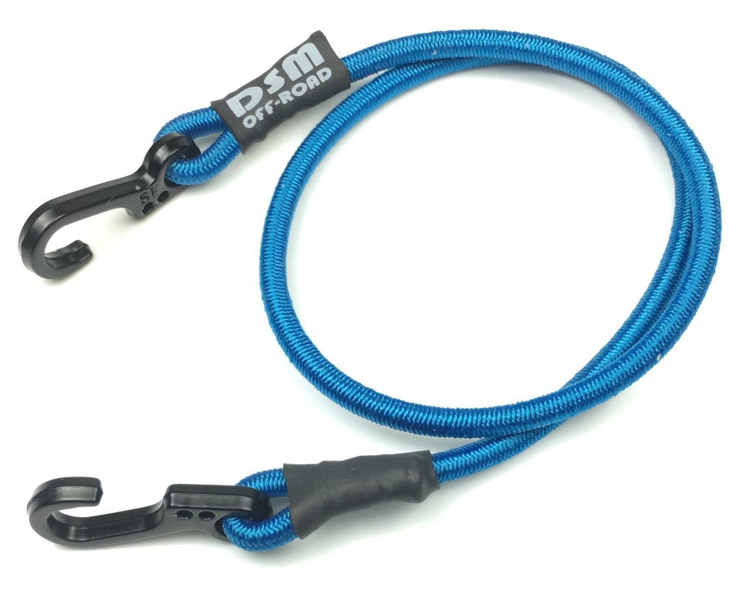 12" Recovery RC Tow Rope Strap w/ Metal Hooks Blue