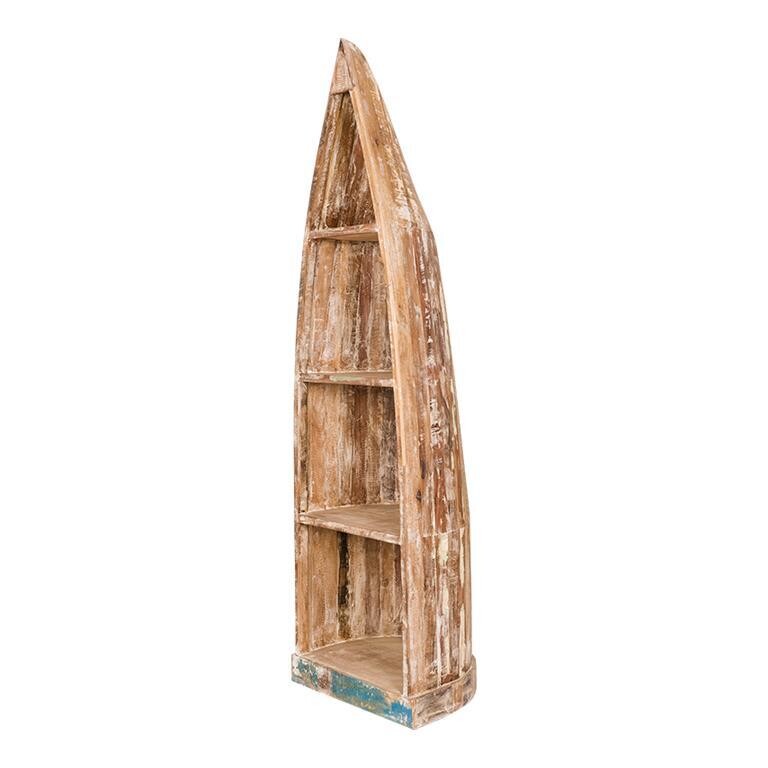 LARGE WOODEN BOAT SHELF