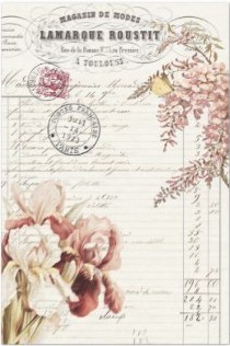 Pink Floral Decoupage Sheet 20" x 30" (two sheets)