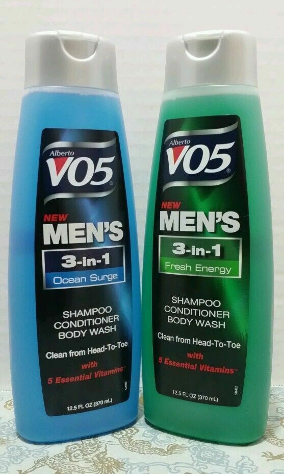 Alberto VO5 Mens 3IN1 Shampoo, Conditioner & Body Wash
