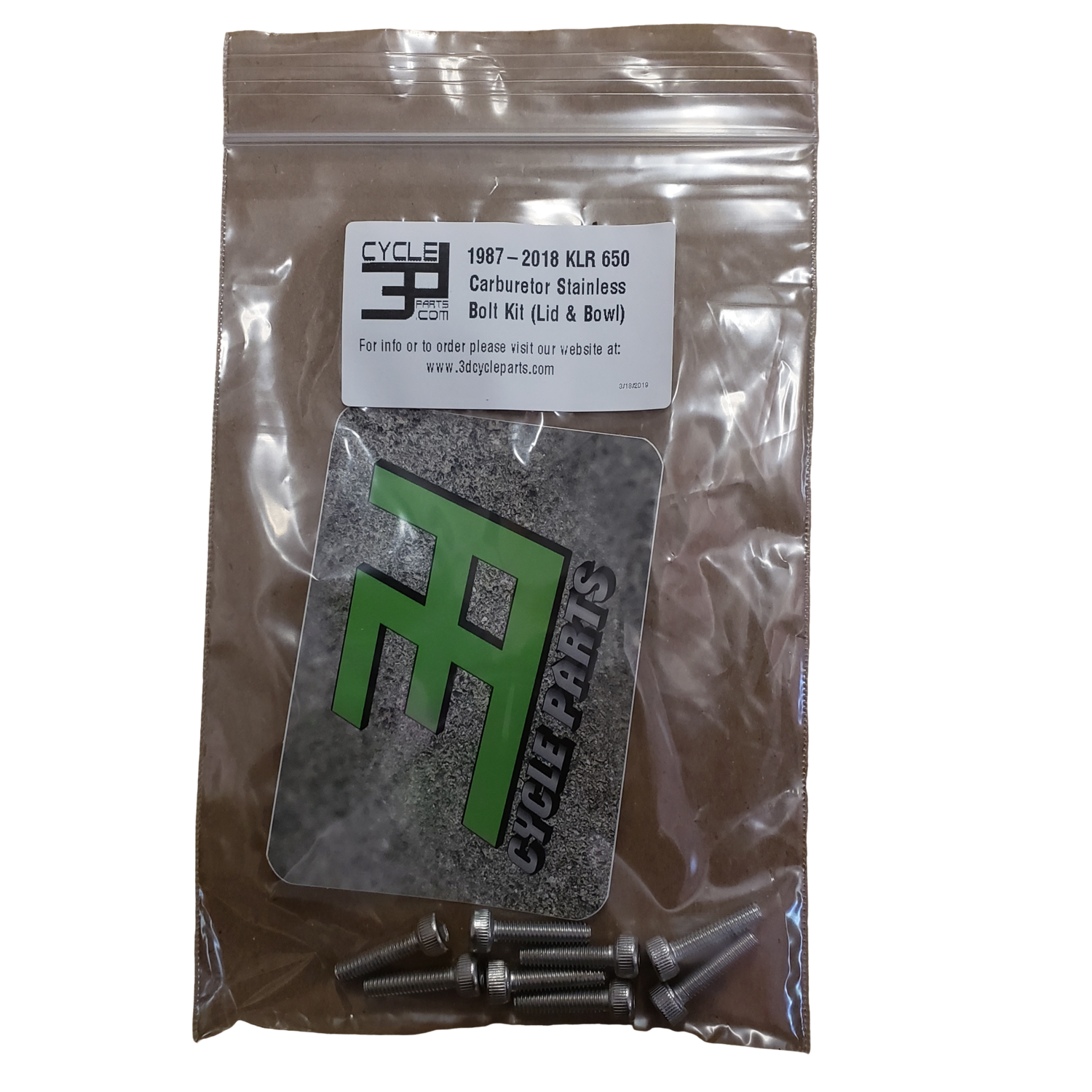 KLR 650 Carburetor Stainless Bolt Kit (19872018)