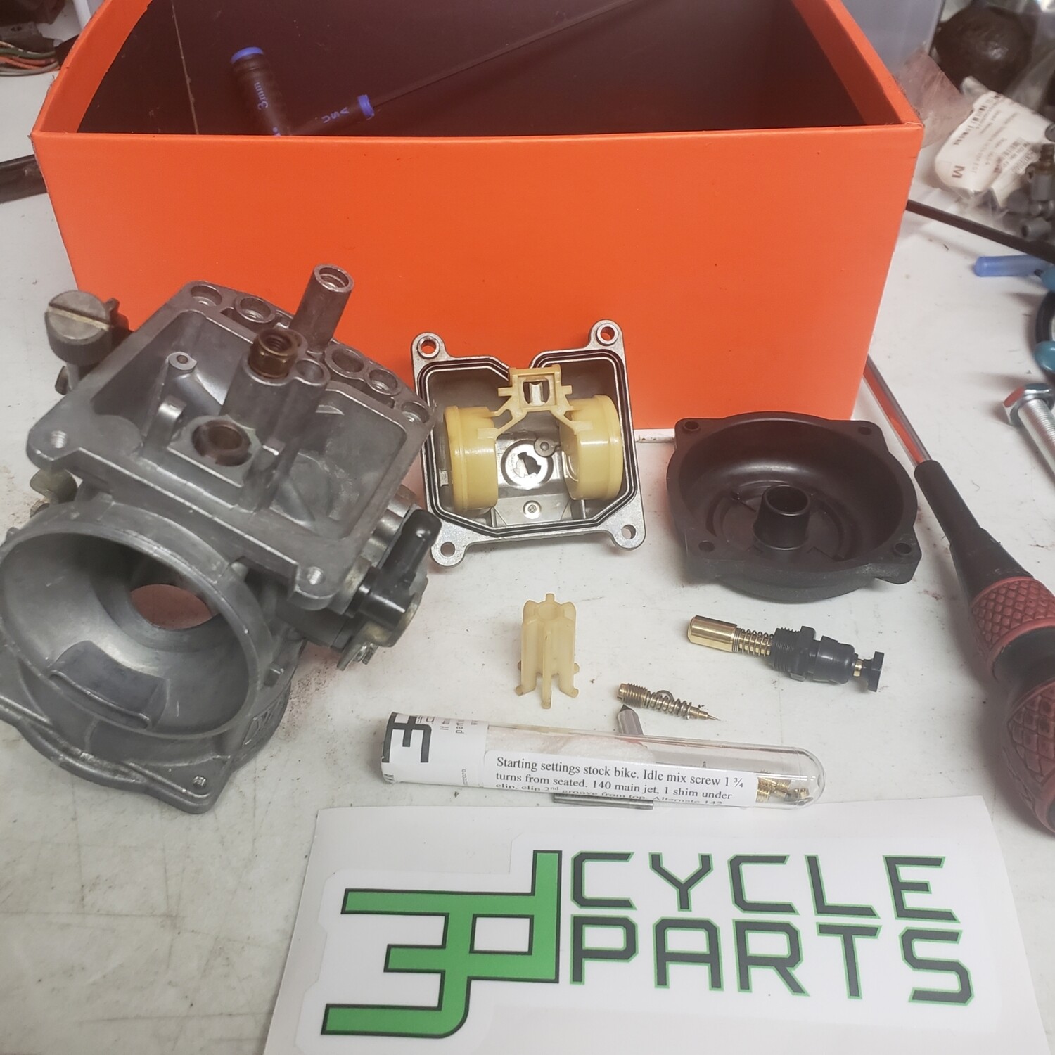 KLR650 Carburetor Rebuild Service Carb 3D Cycle Parts, LLC