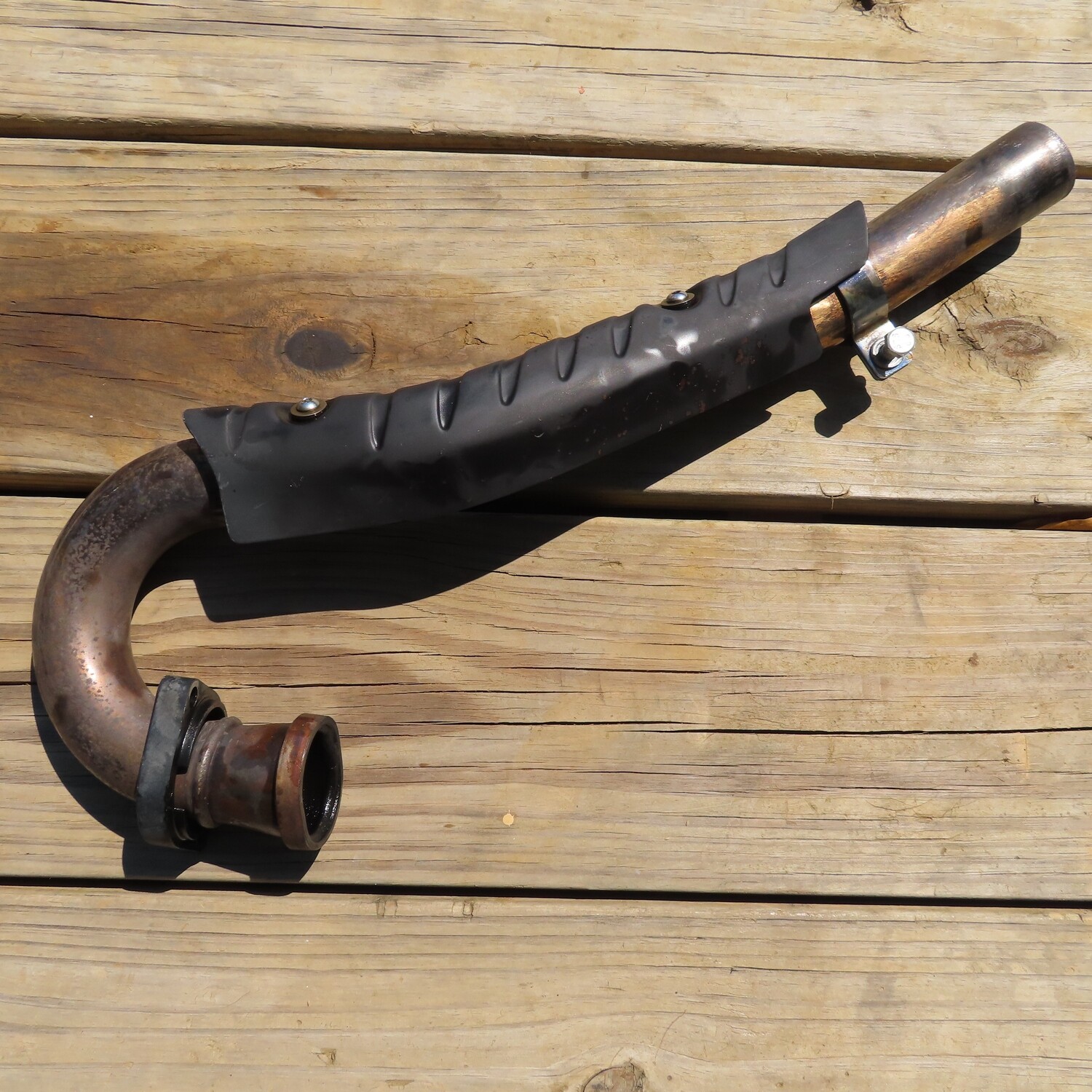 KLR650 Exhaust Header Pipe w/ Heat Shield