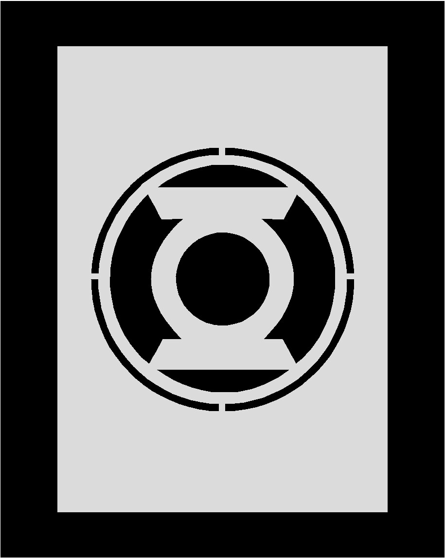 Green lantern Stencil