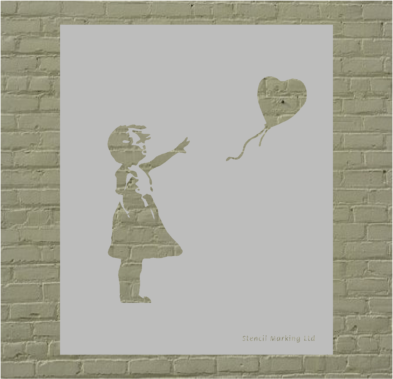 Banksy Balloon Girl Stencil