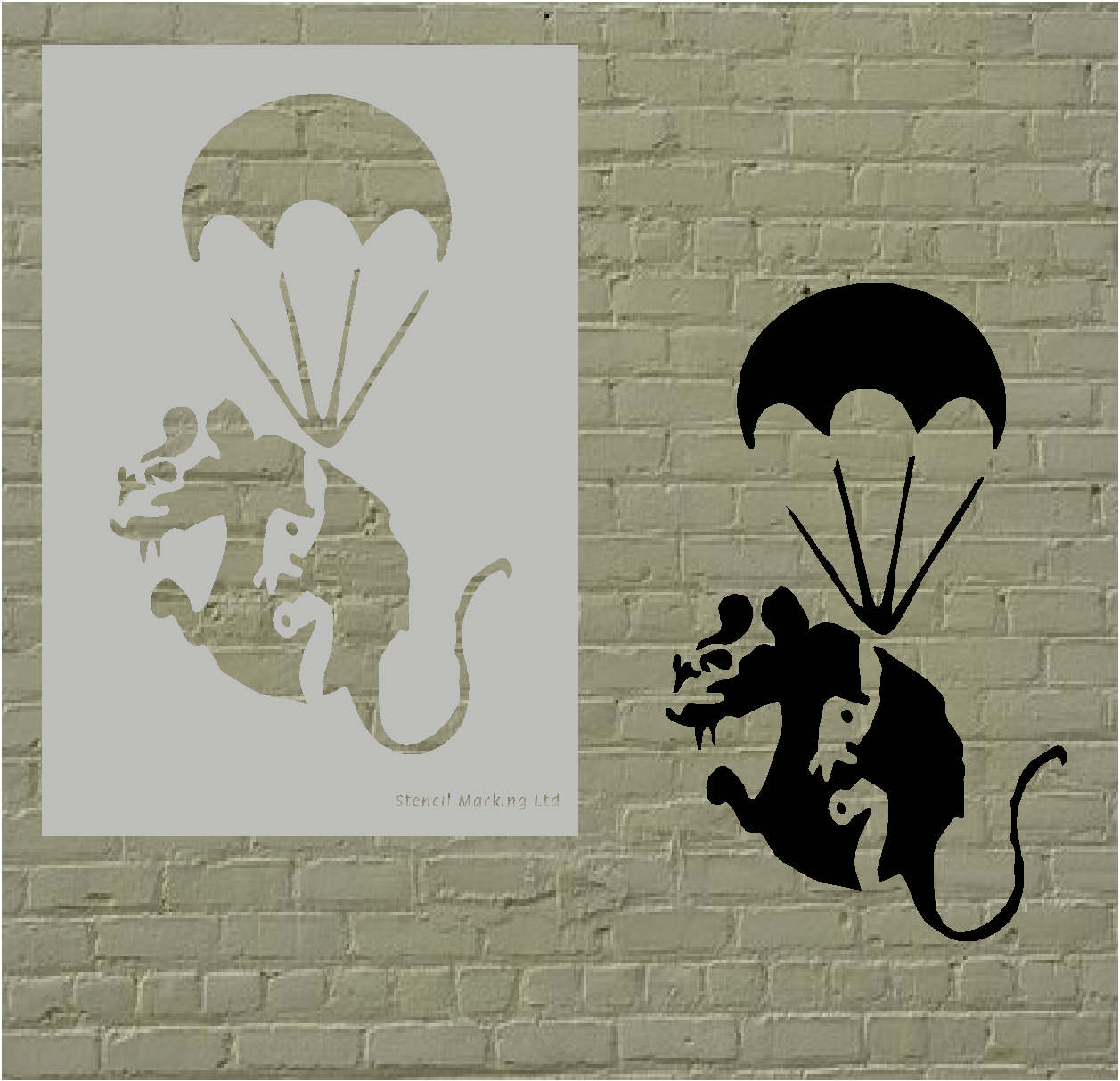 Banksy Style Stencil