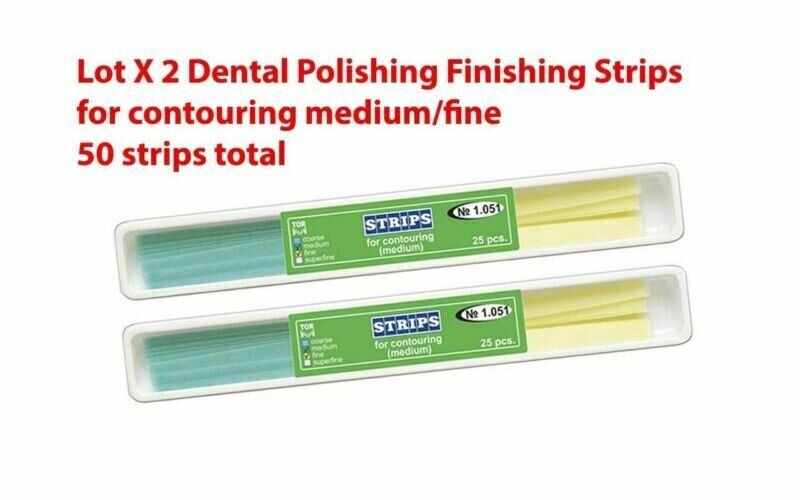 Lot X 2 Dental Polishing Finishing Strips for contouring medium/fine