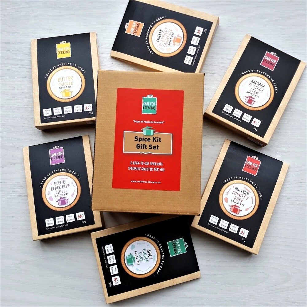 Gift Set Box of 6 Spice Kits Foodie Gifts