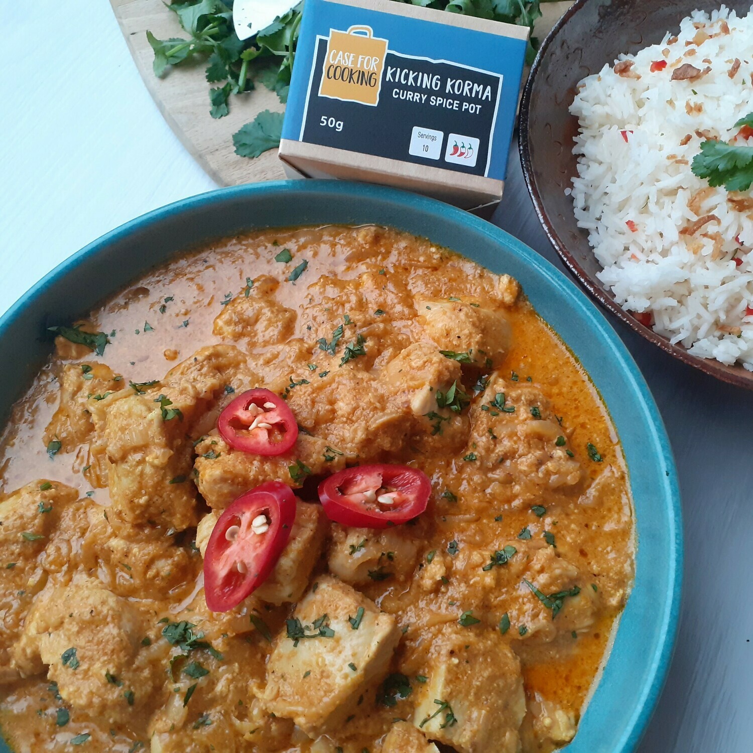 Kicking Korma Curry Spice Pot Case for Cooking