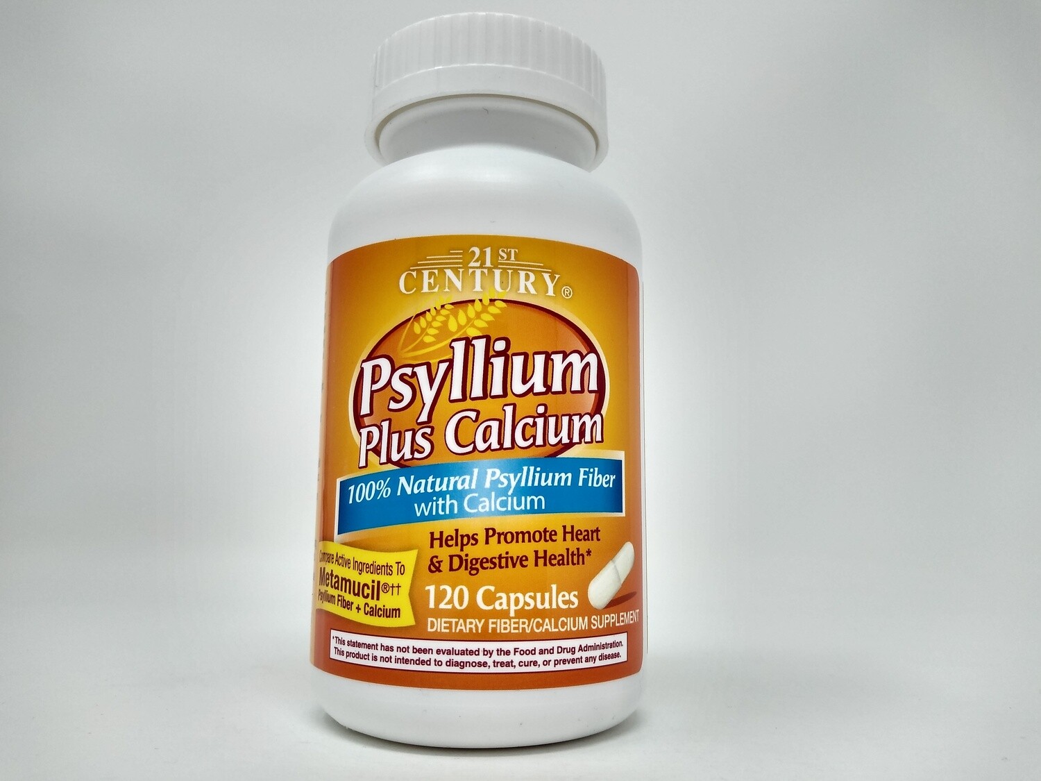 21st Century® Psyllium Fiber 120 Capsules