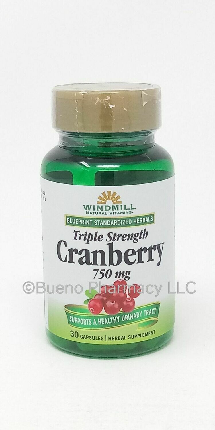 Cranberry 750mg Extract 30 Capsules