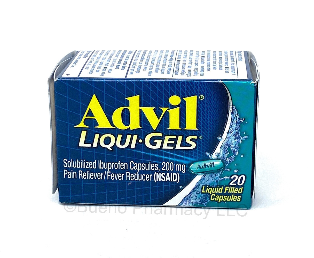 Advil Liquid Gels 20 Capsules