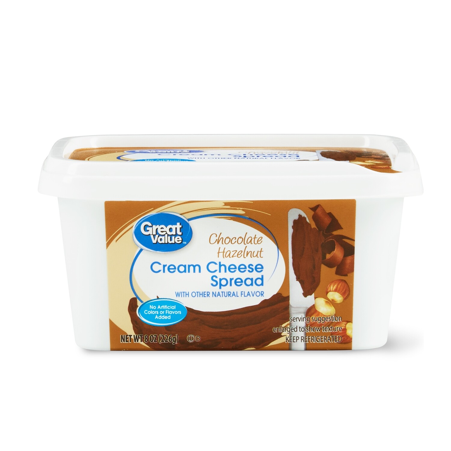 Great Value Chocolate Hazelnut Cream Cheese Spread, 8oz