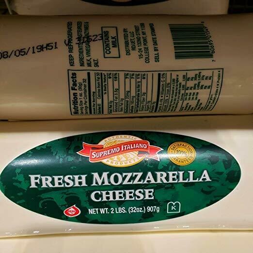 Supremo Italiano Fresh Mozzarella Cheese 2lb