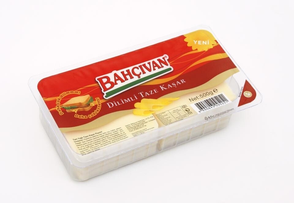 Bahcivan Sliced Kashkaval Cheese 500gr