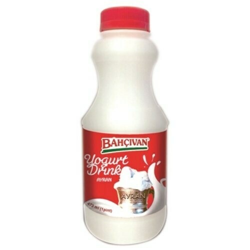 BAHCIVAN Ayran Yogurt Drink 96oz (16oz x 6pcs) (Product Of Turkey)