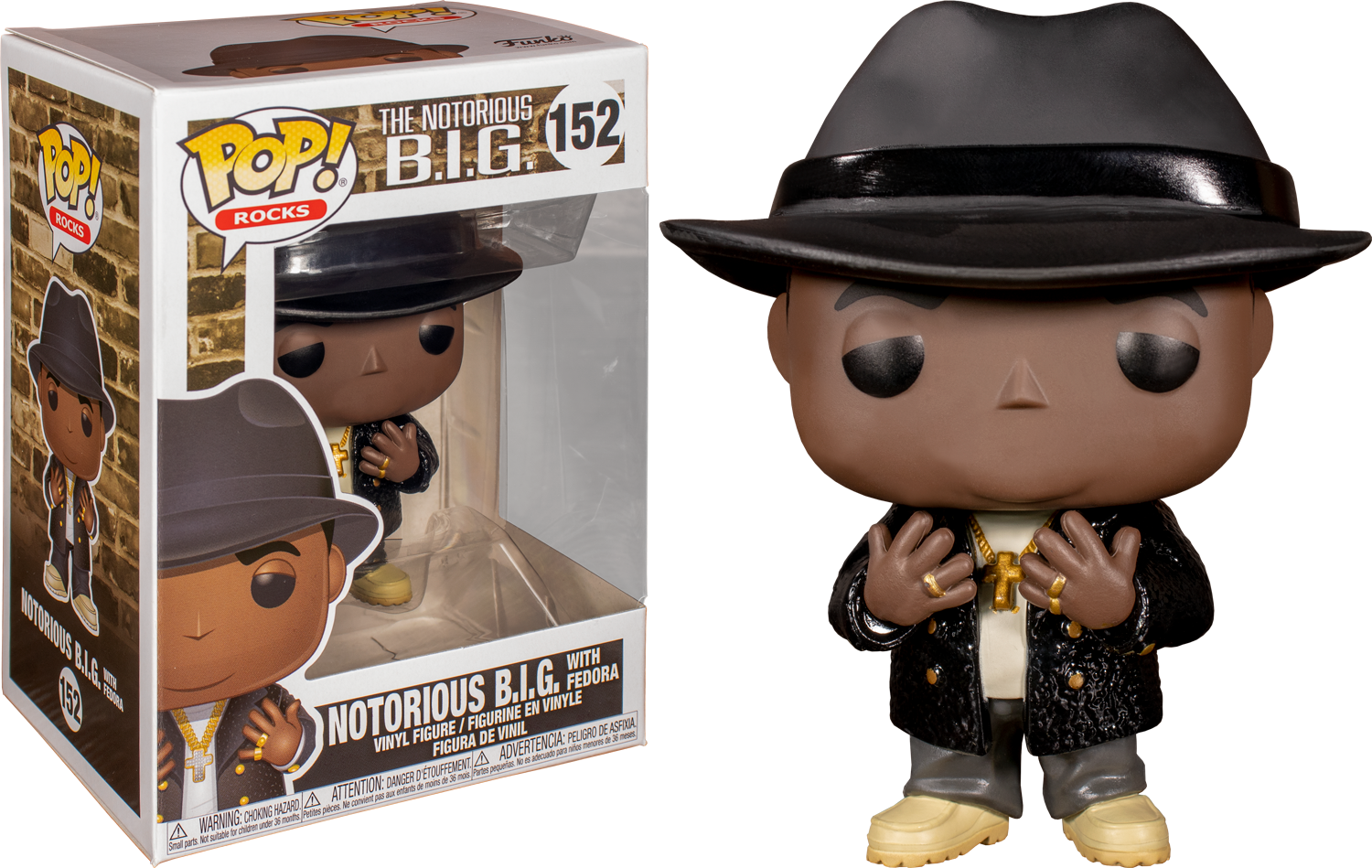 Notorious BIG Notorious BIG Black Suit Fedora Pop! Vinyl